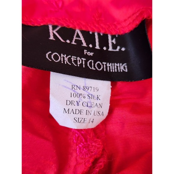 K.A.T.E. for Concept Clothing 3 Piece Silk Womens Outfit Embroidered Size XL - Picture 11 of 16